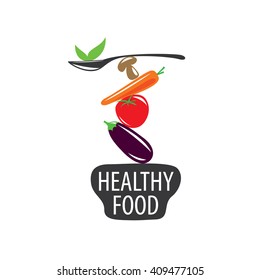 vector logo healthy eating