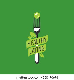 vector logo healthy eating
