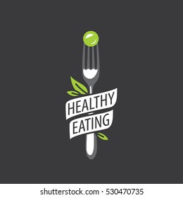 vector logo healthy eating