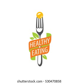 vector logo healthy eating