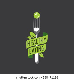 vector logo healthy eating