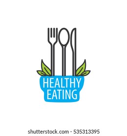 vector logo healthy eating