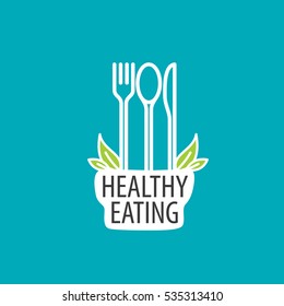 vector logo healthy eating