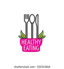 vector logo healthy eating