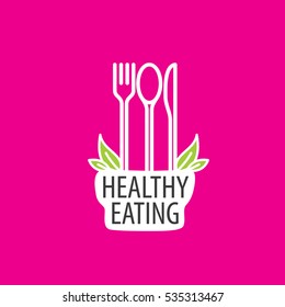 vector logo healthy eating