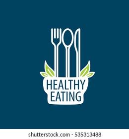 vector logo healthy eating
