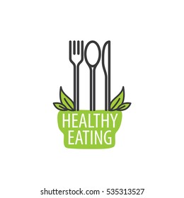 vector logo healthy eating
