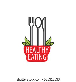 vector logo healthy eating