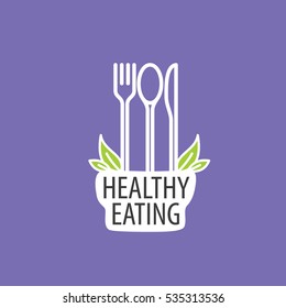 vector logo healthy eating