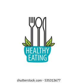 vector logo healthy eating