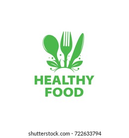 vector logo healthy eating