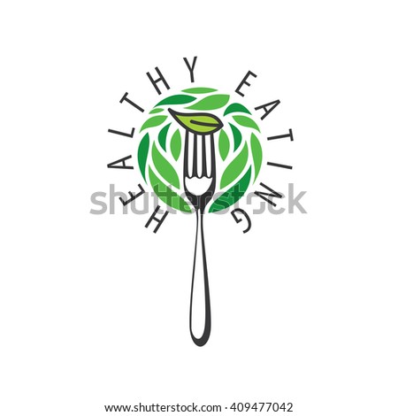vector logo healthy eating