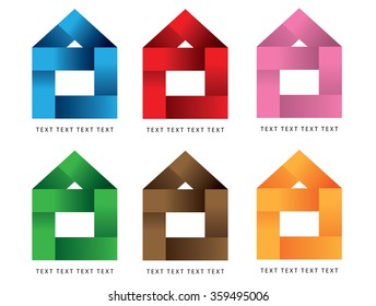 vector logo home