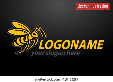 Vector logo -  hornet