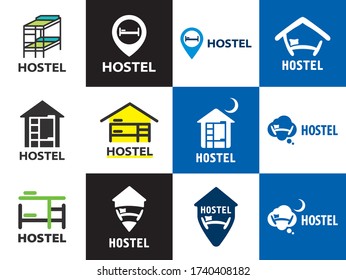 Vector Logo Of The Hostel And Hotel