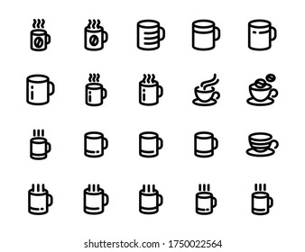 vector logo of hot coffee cup icon