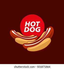 vector logo hot dog