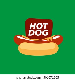 vector logo hot dog