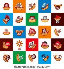 vector logo hot dog