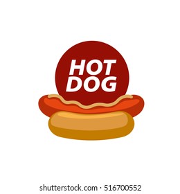 vector logo hot dog