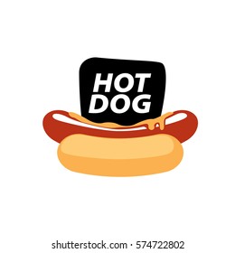 vector logo hot dog