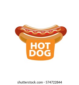 Vector Logo Hot Dog Stock Vector (Royalty Free) 574722844 | Shutterstock