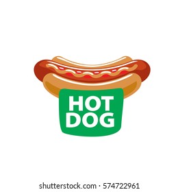 vector logo hot dog
