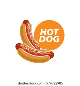 vector logo hot dog