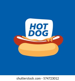 vector logo hot dog