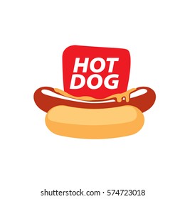 vector logo hot dog