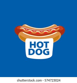 vector logo hot dog