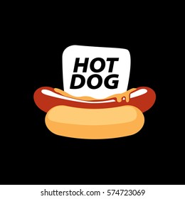 vector logo hot dog