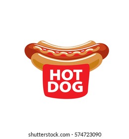 vector logo hot dog