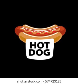 vector logo hot dog