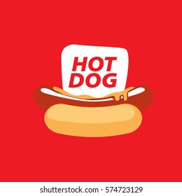 vector logo hot dog