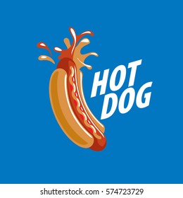 vector logo hot dog