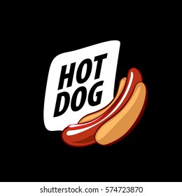 vector logo hot dog