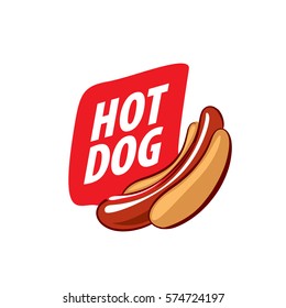 vector logo hot dog