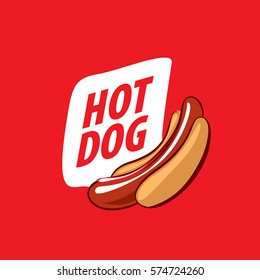 vector logo hot dog