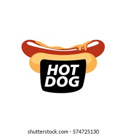 vector logo hot dog
