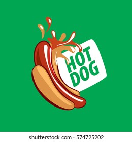 vector logo hot dog