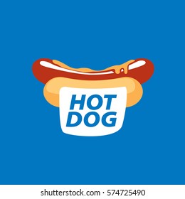 vector logo hot dog