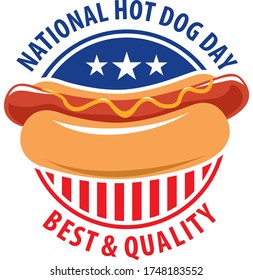 vector logo hot dog for fast food