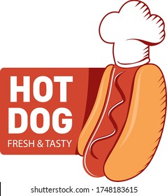 logotipo vectorial hot dog