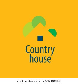 vector logo house
