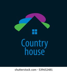 vector logo house