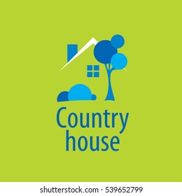 vector logo house