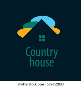 vector logo house