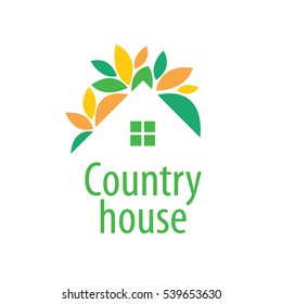 vector logo house