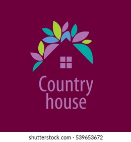 vector logo house